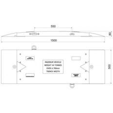 Plastic trench bridge