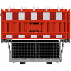SET #with 20 panel fence#and 21 base plates#on twin pallet