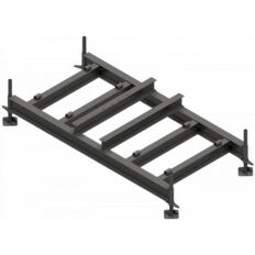 Supporting frame and add-on part#for concrete set-up device