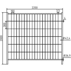 Mobile fence #"Profi"