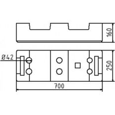 Base plate of plastic recycling