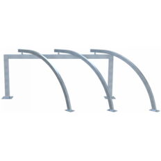 Lean-on hoop for bicycles