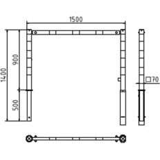 Access barriers#with triangular locking mechanism#swing-back#with top bar