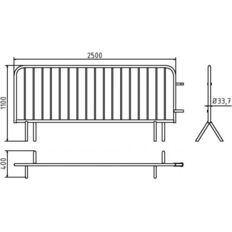 Crowd barrier type B