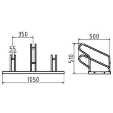 Bicycle parking rack