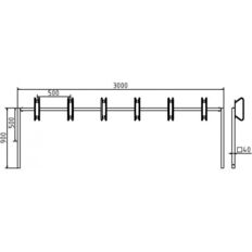 Bicycle rack – serial parking