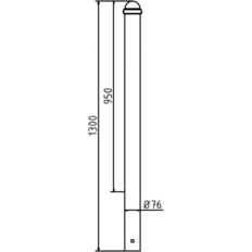 Ornamental bollard#Series 477B#Ø 76 mm