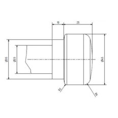 Fixing peg Type 2#( with lower ring )