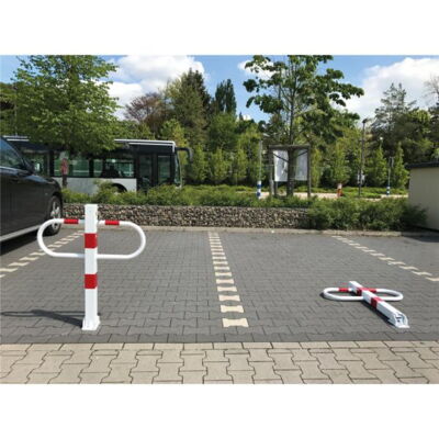 Passage and#car-park barrier#foldable with Euro#profile cylinder lock