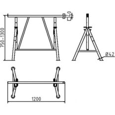 Folding jack #"Compact S"