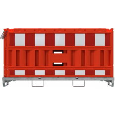 SET#with 20 panel fence#on storage and transport crossbar
