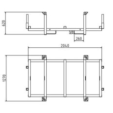 Pallet #for 20 floor protection mat