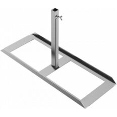 Sign stand #for holding 40 x 40 shaft tube#Device for 4 base plates