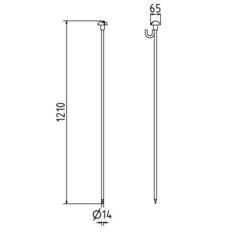 Bracket for plastic safety fence