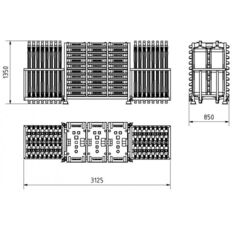 SET #with 30 traffic panels and accessories#on stacking pallet and beacon basket