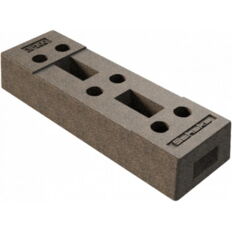 Mobile fence base #plate of concrete