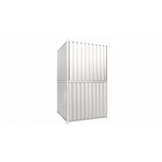 Mobile fence support strut#stabilizes stacked#mobile fence elements
