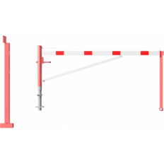 Swing barrier#with bracing tube and#pull rope reinforcement