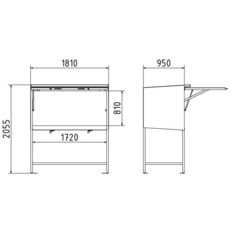 Plan stand #type L