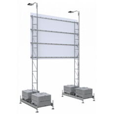 Mounting device# for various advertising board sizes