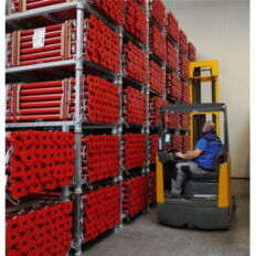 GS-tested stackable pallet#of square tube#60 x 60 mm