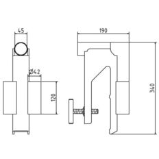 Uni railing bracket #type A