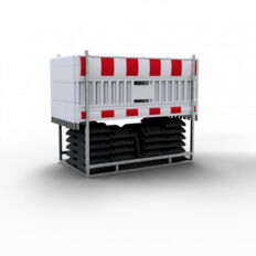 SET #with 20 panel fences #and 21 base plates#on multi-pallet