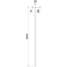 Shaft tube Ø 33.7 mm#galvanized