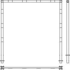 Height restriction barriers#stationary