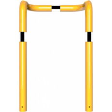 Anti-nudge hoop#double-sided, deep version#steel tube Ø 76 mm#yellow / black