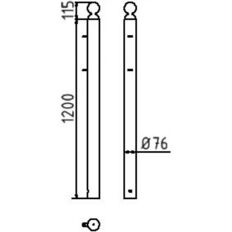 Safety barriers#to go with post item no. 478B#Fixed post & Frame element