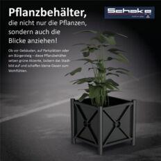 Planters#Round tubes Ø 60 mm vertical#Steel tube 30 x 30 mm horizontal