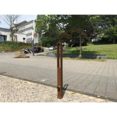 Ornamental bollard#square steel tube 70 x 70 mm#series 4073B