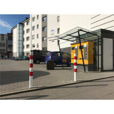 Barrier posts#Steel tube 70 x 70 mm#removable, with Euro profile cylinder lock