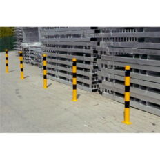 Barrier post#steel tube Ø 60 x 2,5 mm#yellow / black