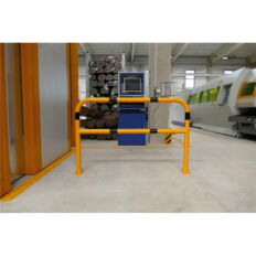 Protective bar made of steel tubing#Ø 60 x 2.5 mm#with crossbar