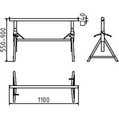 Builder's trestle "Combi N"