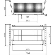 Twin pallet #for 20 traffic panels #and 20 base plates