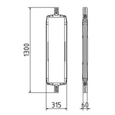 Plastic traffic panel type 60W