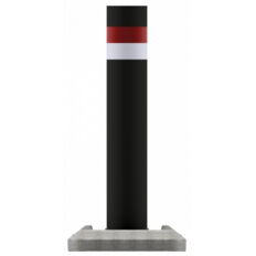 Mobile bollard #with solid concrete base