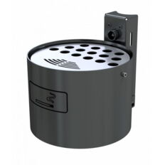 Round ashtray for fixing on walls or posts