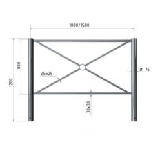 City fence element