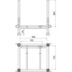 Pallet for crowd barriers