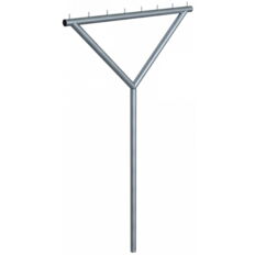 Laundry drying stand#Y-shape, made of steel tube#Ø 60 mm