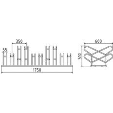 Bicycle parking rack