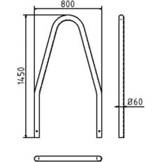 Tree protection hoop#steel tube#Ø 48 x 2,5 mm /#Ø 60 x 2,5 mm