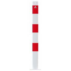 Barrier posts#Steel tube Ø 76 x 2,6 mm#stationary, to be fixed by plugs