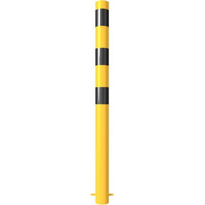 Barrier post#steel tube Ø 89 x 2,9 mm#yellow / black