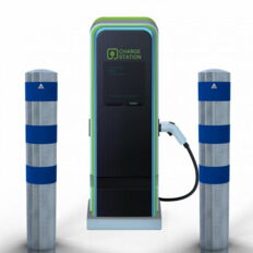 Impact protection bollards#as e-charging post protection