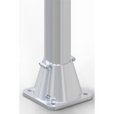 Aluminium lamp post